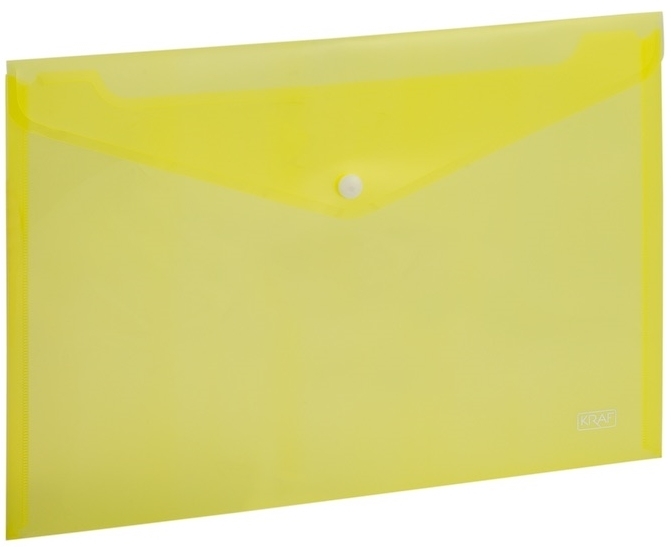 Kraf 1209 Sarı Çıtçıtlı A4 Dosya (12 li Paket)