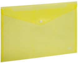 Kraf 1209 Sarı Çıtçıtlı A4 Dosya (12 li Paket)