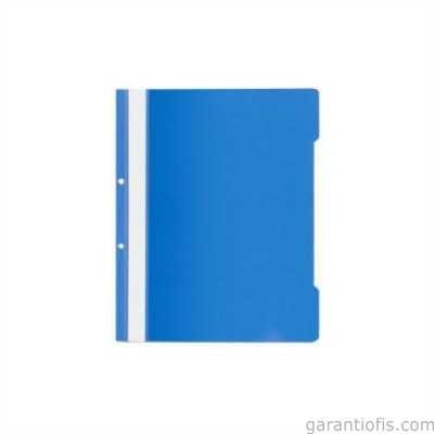 Kraf Eko Plastik Telli Dosya 50 li Paket (Mavi) - 1