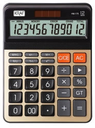 Kraf Masa Üstü 12 Hane Hesap Makinesi HM-175 GD