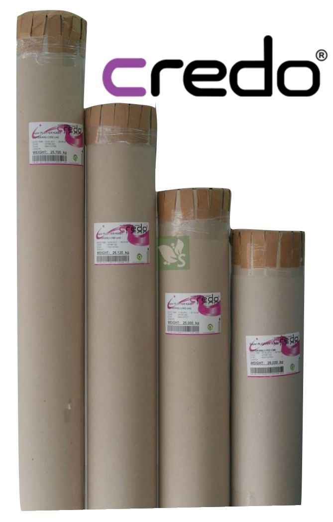 Credo 152 Cm Ploter Kağıdı Süper Yapışkanlı (1 Rulo 22 Kg)