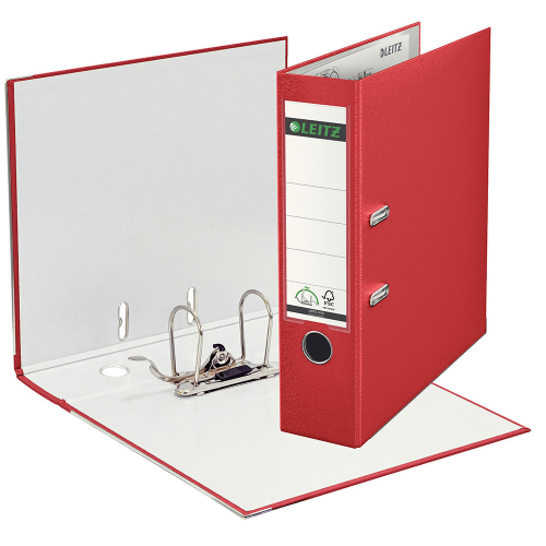 Leitz 1010 Kırmızı Geniş Plastik Klasör - 1