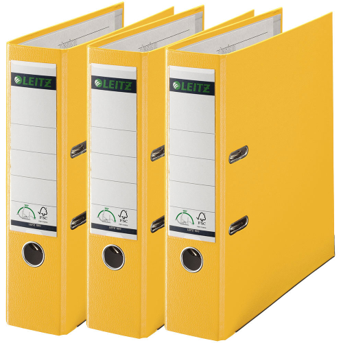 Leitz 1010 Sarı Geniş Plastik Klasör - 3