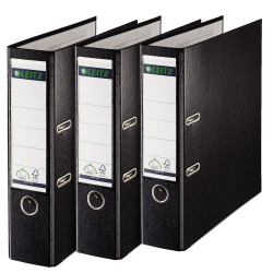 Leitz 1010 Siyah Geniş Plastik Klasör - 3