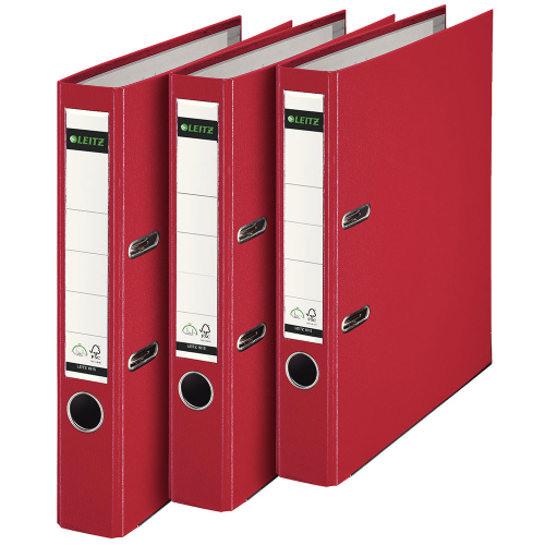 Leitz 1015 Kırmızı Dar Plastik Klasör - 2