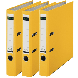 Leitz 1015 Sarı Dar Plastik Klasör - 2