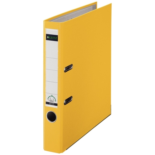 Leitz 1015 Sarı Dar Plastik Klasör - 1