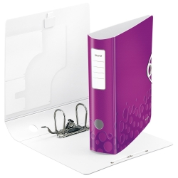 Leitz 1106 Active WOW Mor Lastikli Geniş Klasör - 1