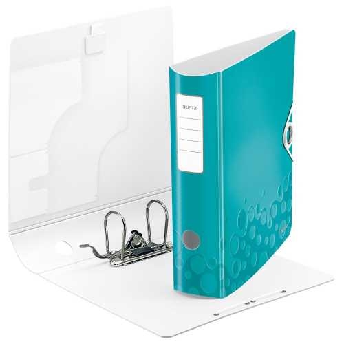 Leitz 1106 Active WOW Parlak Metalik Buz Mavisi Lüks Geniş Klasör - 1