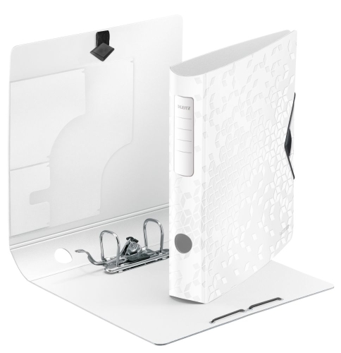 Leitz 1107 Klasör 180° Pp Active Wow Dar Metalik Beyaz - 1