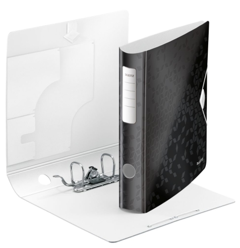 Leitz 1107 Klasör 180° Pp Active Wow Dar Metalik Siyah - 1