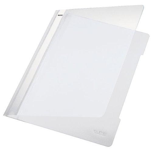 Leitz 4189 Beyaz Plastik Telli Dosya (50 li Paket) - 1