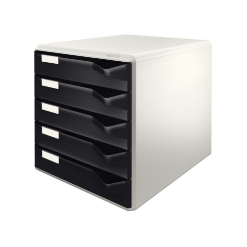 Leitz 5280 Gri / Siyah 5 Çekmeceli Evrak Rafı - 1