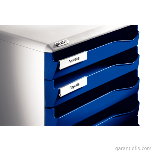Leitz 5280 Mavi 5 Çekmeceli Evrak Rafı - 1