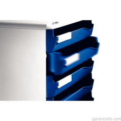 Leitz 5280 Mavi 5 Çekmeceli Evrak Rafı - 3