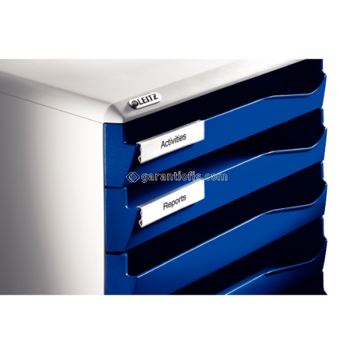 Leitz 5281 Mavi 10 Çekmeceli Evrak Rafı - 1