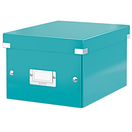 Leitz 6043 WOW Buz Mavisi Küçük Boy Metalik Saklama Kutusu - 1