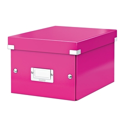 Leitz 6043 WOW Metalik Pembe Küçük Boy Saklama Kutusu 