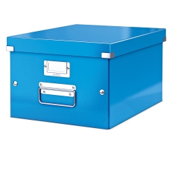 Leitz 6044 WOW Metalik Mavi Orta Boy Saklama Kutusu 
