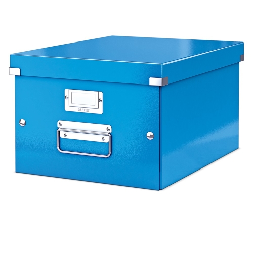 Leitz 6044 WOW Metalik Mavi Orta Boy Saklama Kutusu - 1