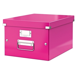 Leitz 6044 WOW Metalik Pembe Orta Boy Saklama Kutusu 
