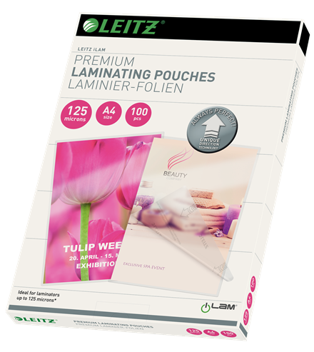 Leitz 7481 Laminasyon Poşeti A4 / 125 Mikron (100 lü Paket) - 1