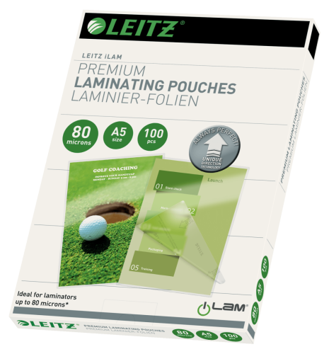 Leitz 7492 Laminasyon Poşeti A5 / 80 Mikron (100 lü Paket) - 1