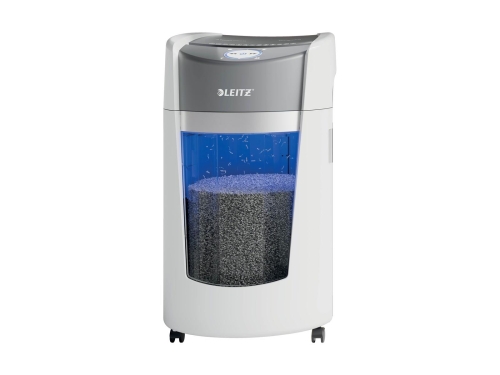 Leitz IQ 8360 OptiMax Ofis Mikro Kesim Evrak İmha Makinesi Security P5 35L - Beyaz - 1