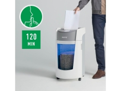 Leitz IQ 8360 OptiMax Ofis Mikro Kesim Evrak İmha Makinesi Security P5 35L - Beyaz - 6