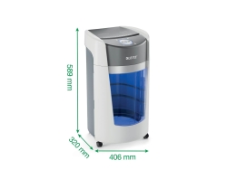 Leitz IQ 8360 OptiMax Ofis Mikro Kesim Evrak İmha Makinesi Security P5 35L - Beyaz - 5