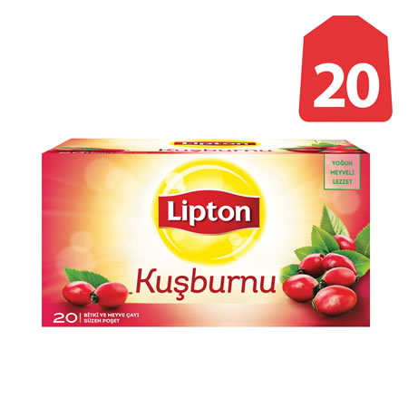 Lipton Kuşburnu Meyve Çayı (20 li Paket) - 1