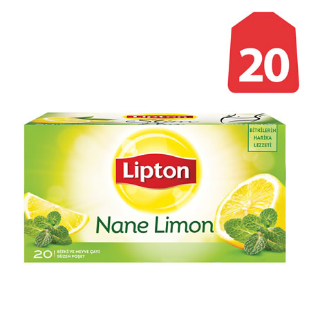 Lipton Nane Limon Bitki Çayı (20 Li Paket)