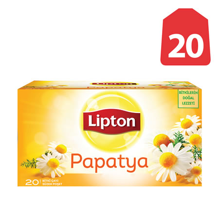 Lipton Papatya Bitki Çayı (20 li Paket) - 1