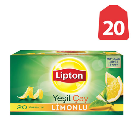 Lipton Yeşil Çay Limonlu (20 li Paket) - 1