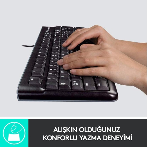 LOGITECH MK120 KABLOLU USB Q TR DESKTOP SET 920-002560 - 4