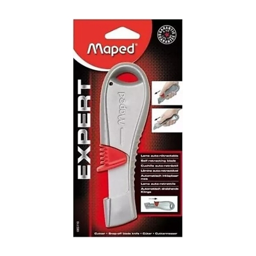 MAPED Maped Expert Emniyetli Metal Maket Bıçağı Otomatik Geri Çekilen - 1