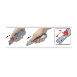 MAPED Maped Expert Emniyetli Metal Maket Bıçağı Otomatik Geri Çekilen - 4