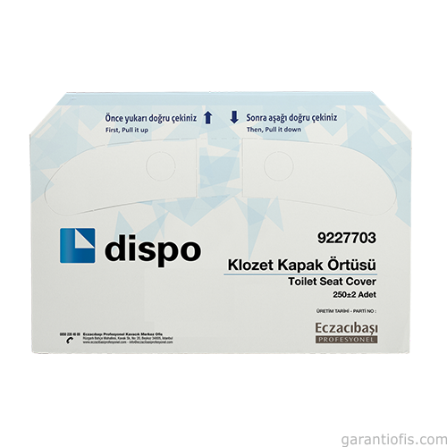 Maratem Dispo Klozet Kapak Örtüsü (250 li Paket) - 1