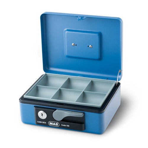 Mas 185 Orta Boy Metal Para Kasası Mavi - 1