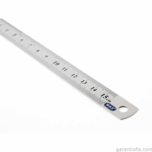 Mas 2328 Çelik Cetvel 15cm - 1