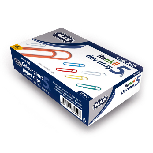 Mas 295 Renkli Dev Ataş PVC Kaplamalı 50mm - 1