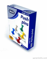 Mas 315 Renkli Harita Çivisi (Silindirik) 