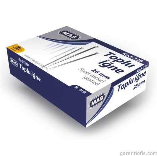 Mas 330 Nikelli Toplu İğne 20gr (28mm) - 1