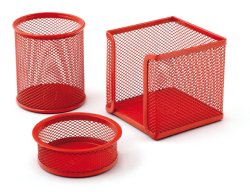 Mas 505 Rainbow Kırmızı Metal Üçlü Kalemlik Set - 2