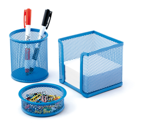 Mas 505 Rainbow Mavi Metal Üçlü Kalemlik Set - 1