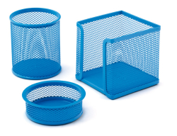 Mas 505 Rainbow Mavi Metal Üçlü Kalemlik Set - 2