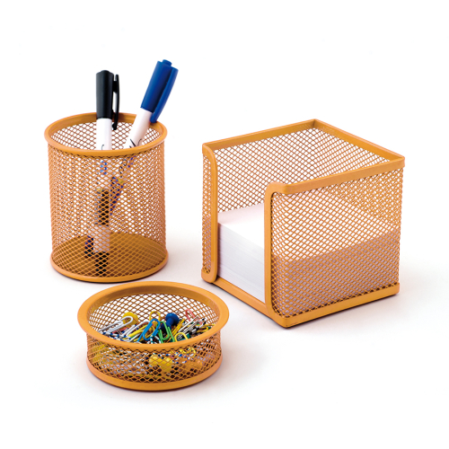 Mas 505 Rainbow Turuncu Metal Üçlü Kalemlik Set - 1