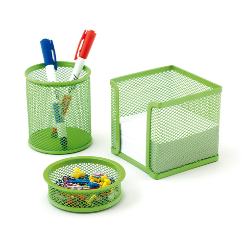 Mas 505 Rainbow Yeşil Perfore Metal Üçlü Kalemlik Set - 1