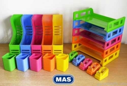 Mas 882 Vivid Mavi Renkli Ofis Seti - 3