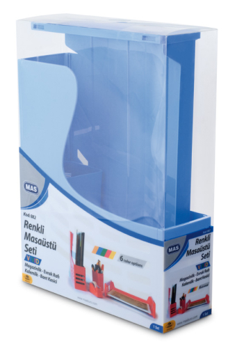 Mas 882 Vivid Mavi Renkli Ofis Seti - 1